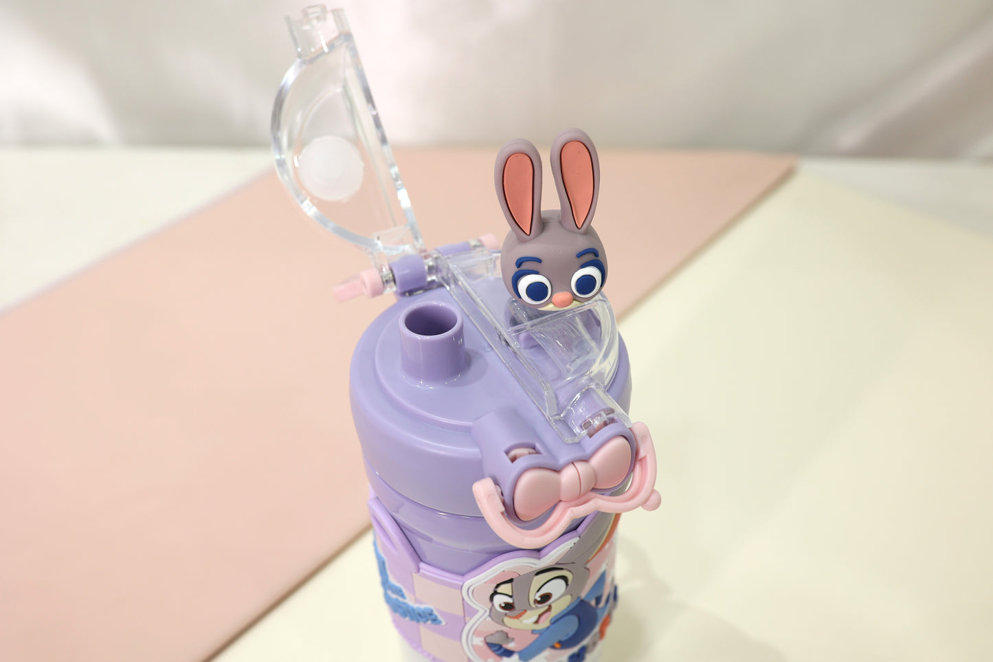 Zootopia Premium Dual Cap Cartoon Character Kids Water Bottle