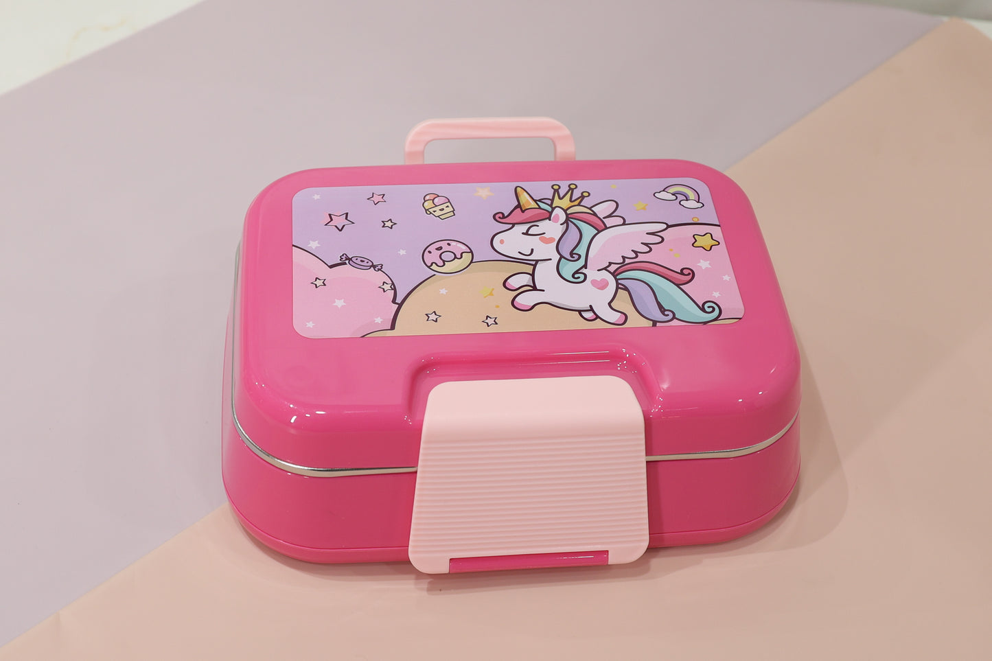 Bento Kids Fantasy Print Lunch Box with Handle [850ml](Unicorn, Mermaid & Space Themes)