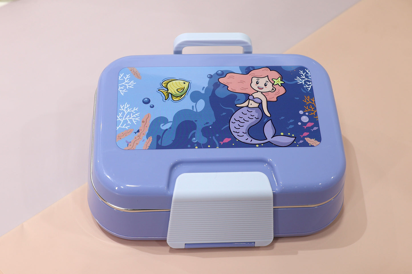 Bento Kids Fantasy Print Lunch Box with Handle [850ml](Unicorn, Mermaid & Space Themes)