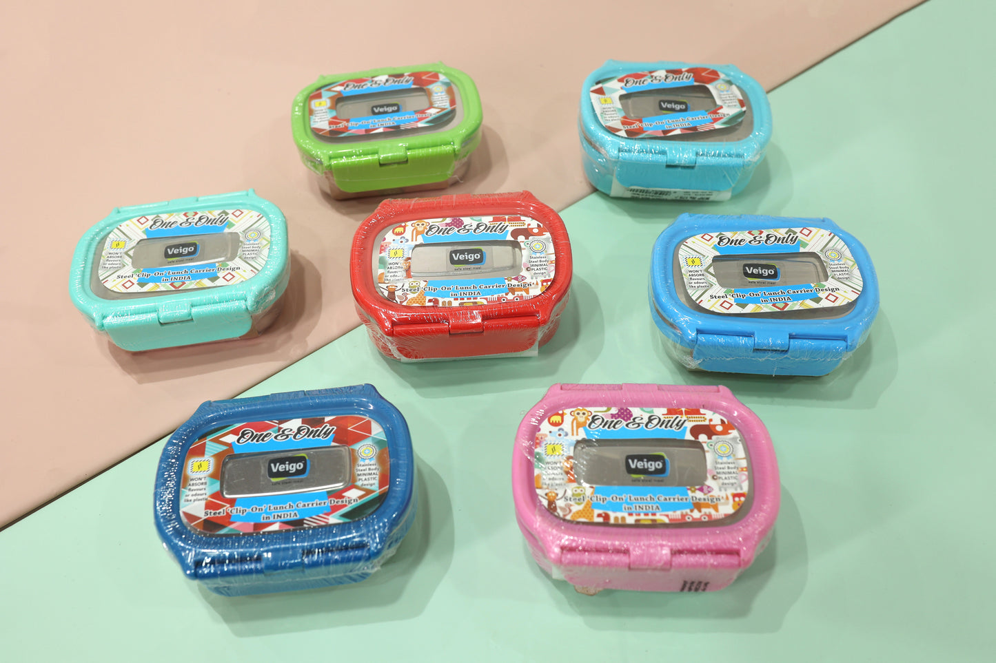 Veigo Small Stainless Steel Clip-On Food Container | Leakproof | 180ml