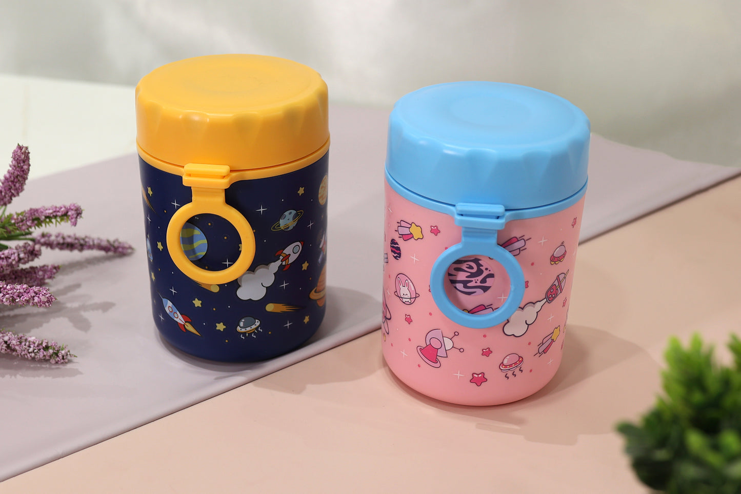 Kids Insulated Stainless Steel Food Jar – Space Design