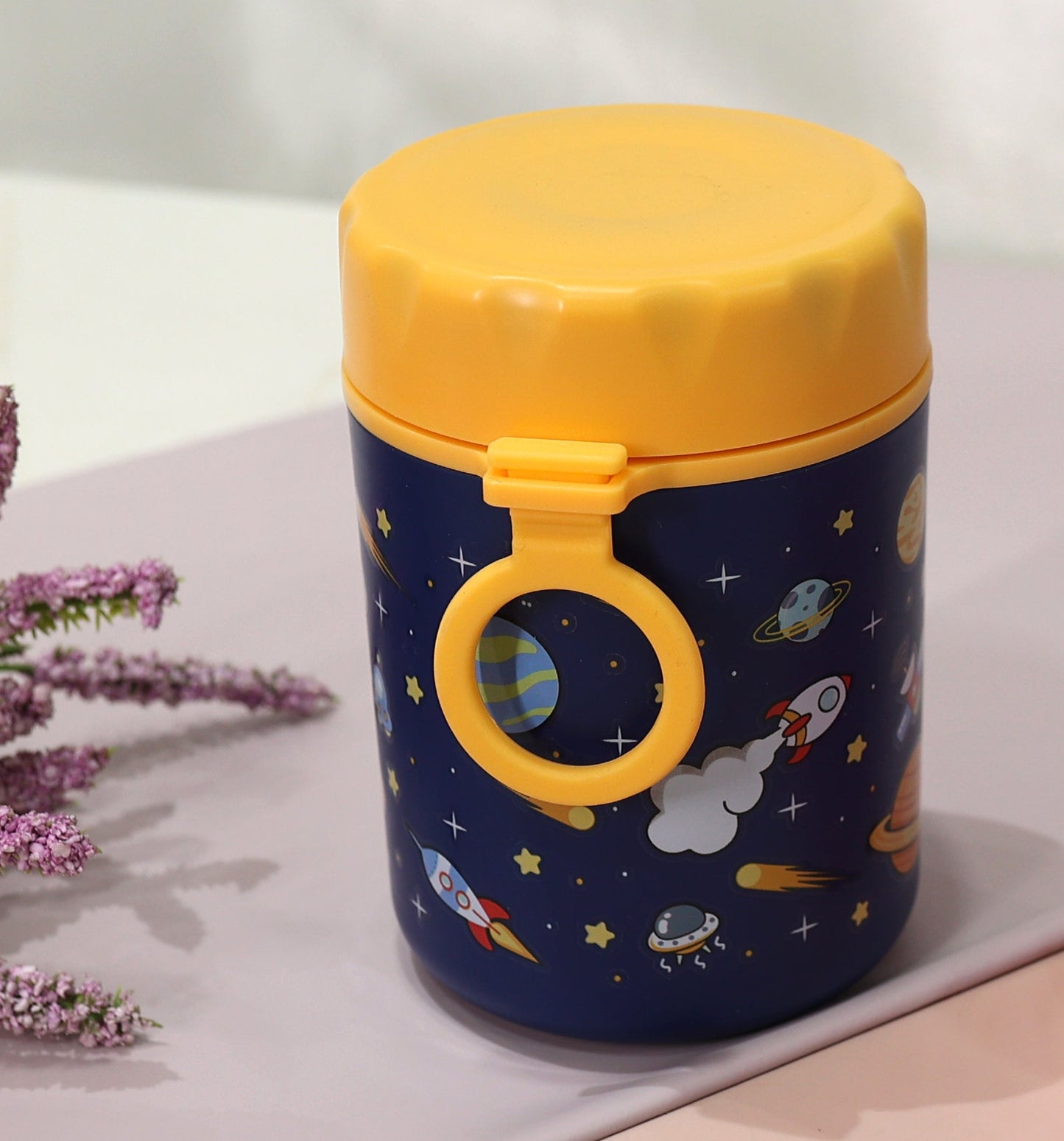 Kids Insulated Stainless Steel Food Jar – Space Design
