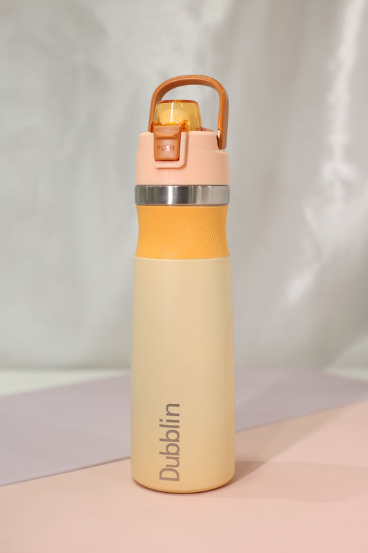 Dubblin BELL Double Wall Insulated Stainless Steel Bottle [900ml,600ml]| Rose Blush