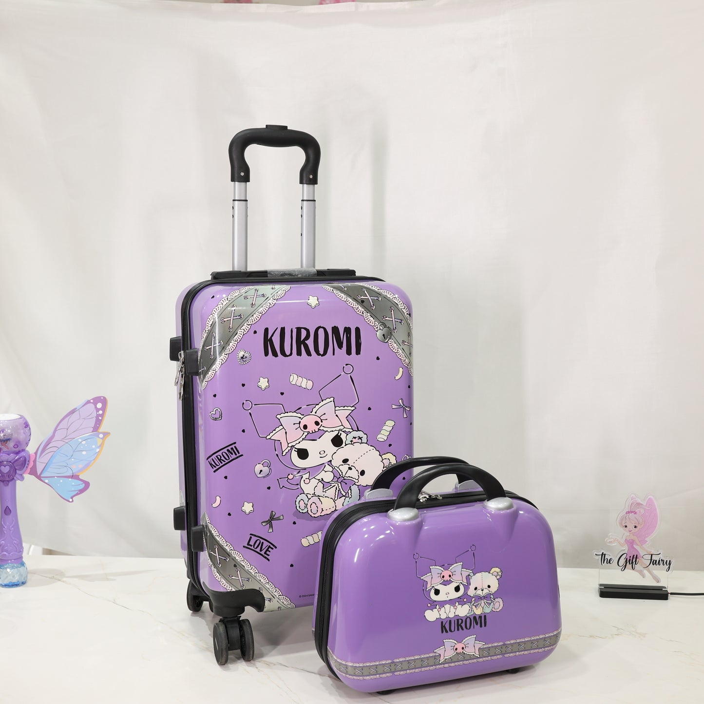 Kids Character Trolley Suitcase with Mini Carry Case Set [20 inch]