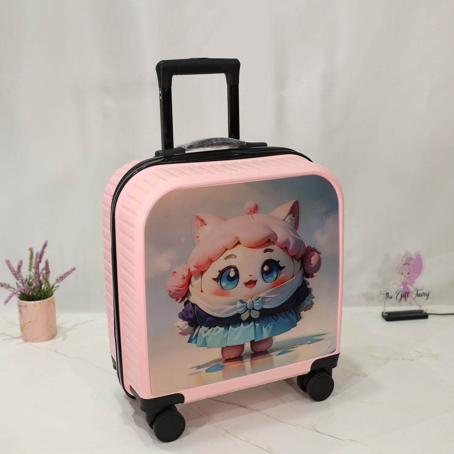 3D Kids Hardcase Trolley Luggage with Cartoon Print | Lightweight Travel Suitcase [17 INCH]