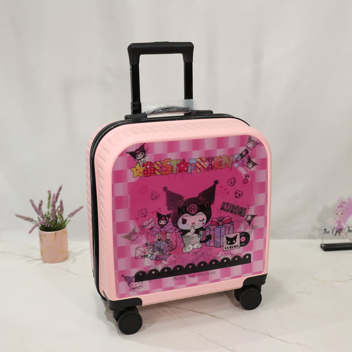 3D Kids Hardcase Trolley Luggage with Cartoon Print | Lightweight Travel Suitcase [17 INCH]