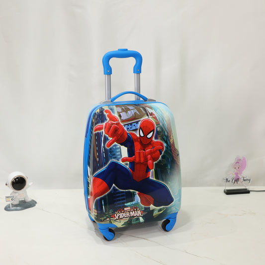 Marvel Spiderman Kids Hard Shell Trolley Suitcase – Blue [16 inches]