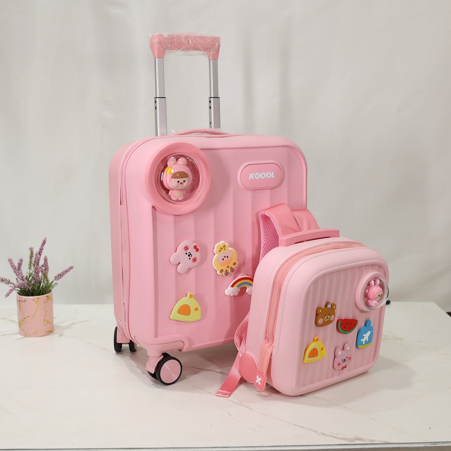 Koool – Kids Premium Ride-On Travel Suitcase | Blush Pink