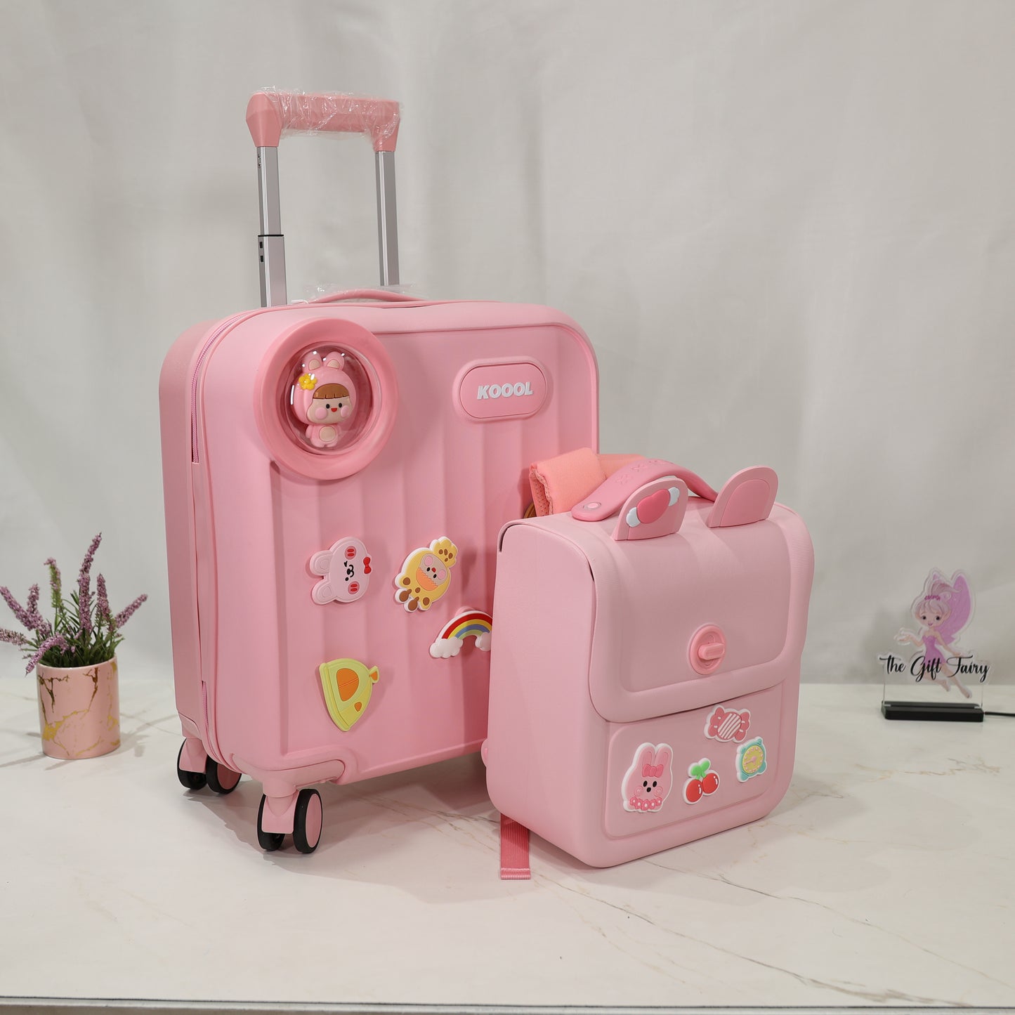 Koool – Kids Premium Ride-On Travel Suitcase | Blush Pink