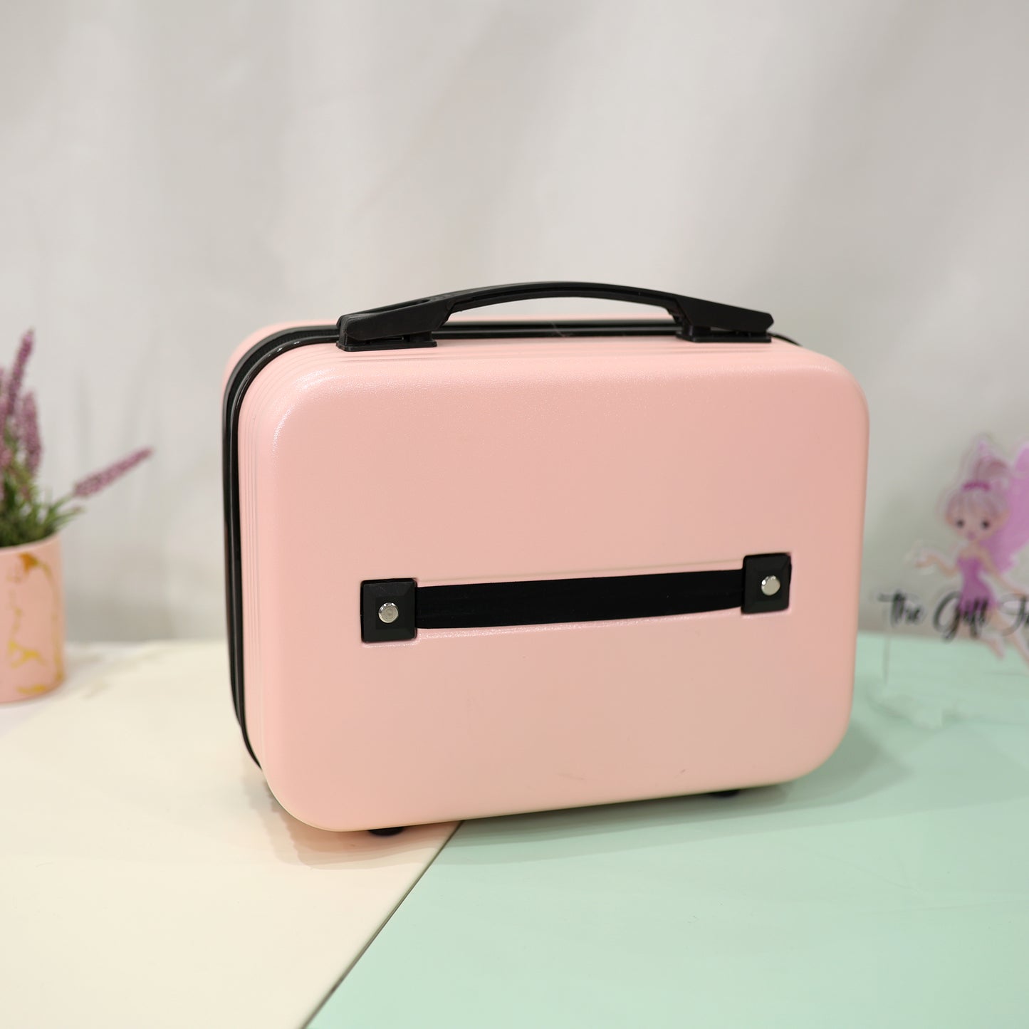 Kuromi Cute Hard Case Vanity Bag – Pastel Pink