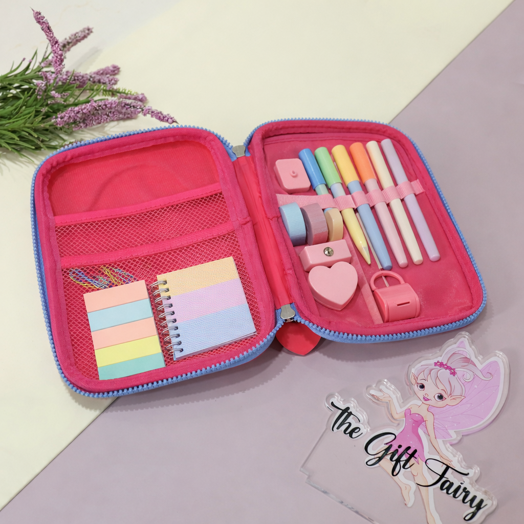 Kids Hard Case Stationery Pouch – Cute Cartoon Designs