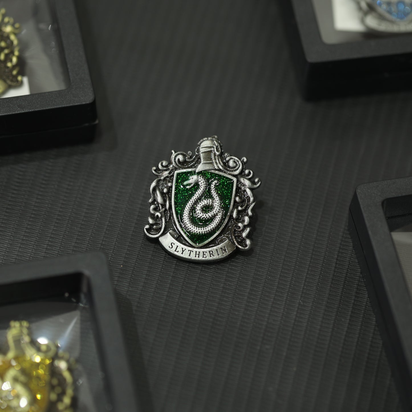 Harry Potter House Crest Metal Pins – Collectible Wizarding Badges