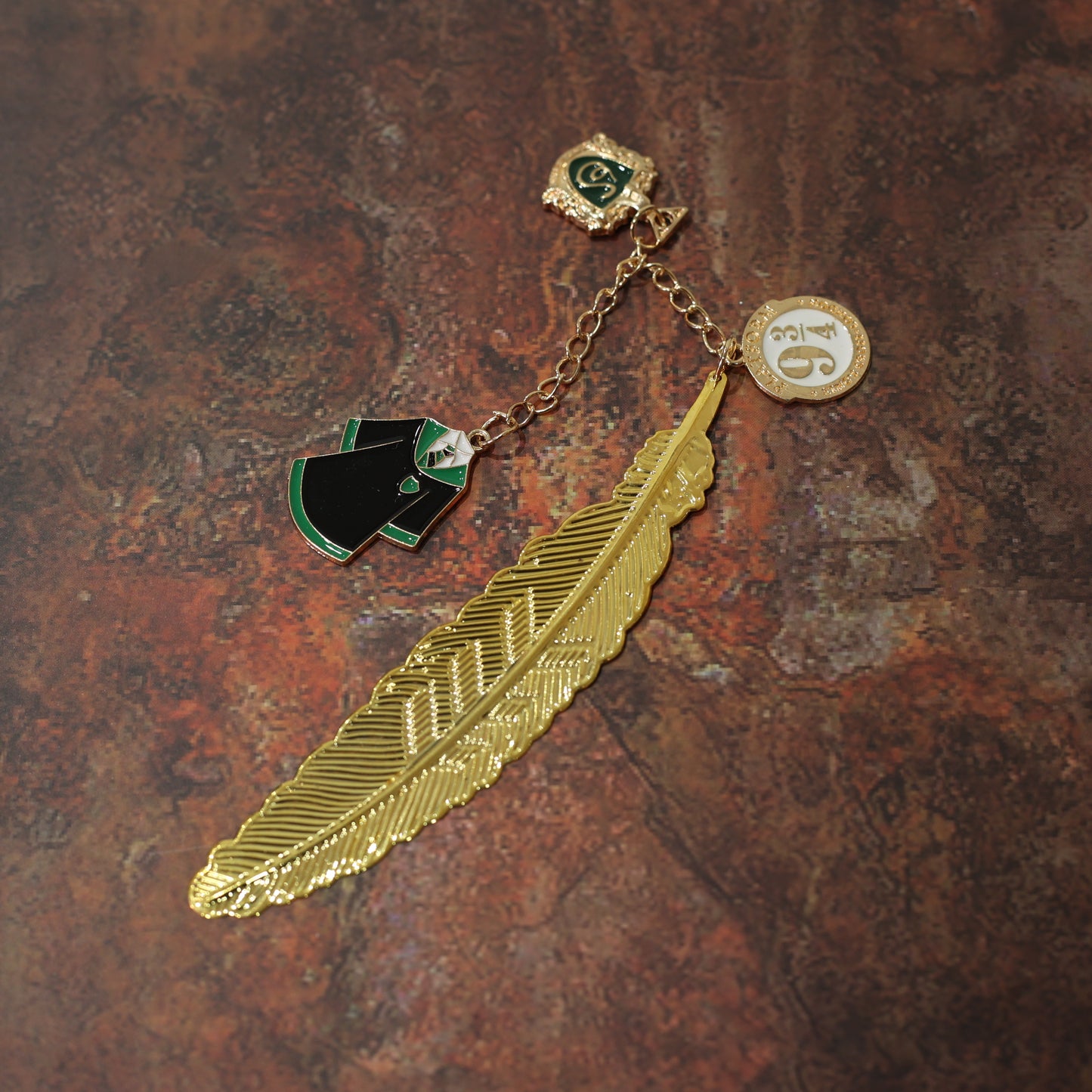 Harry Potter House Crest Metal Feather Bookmark