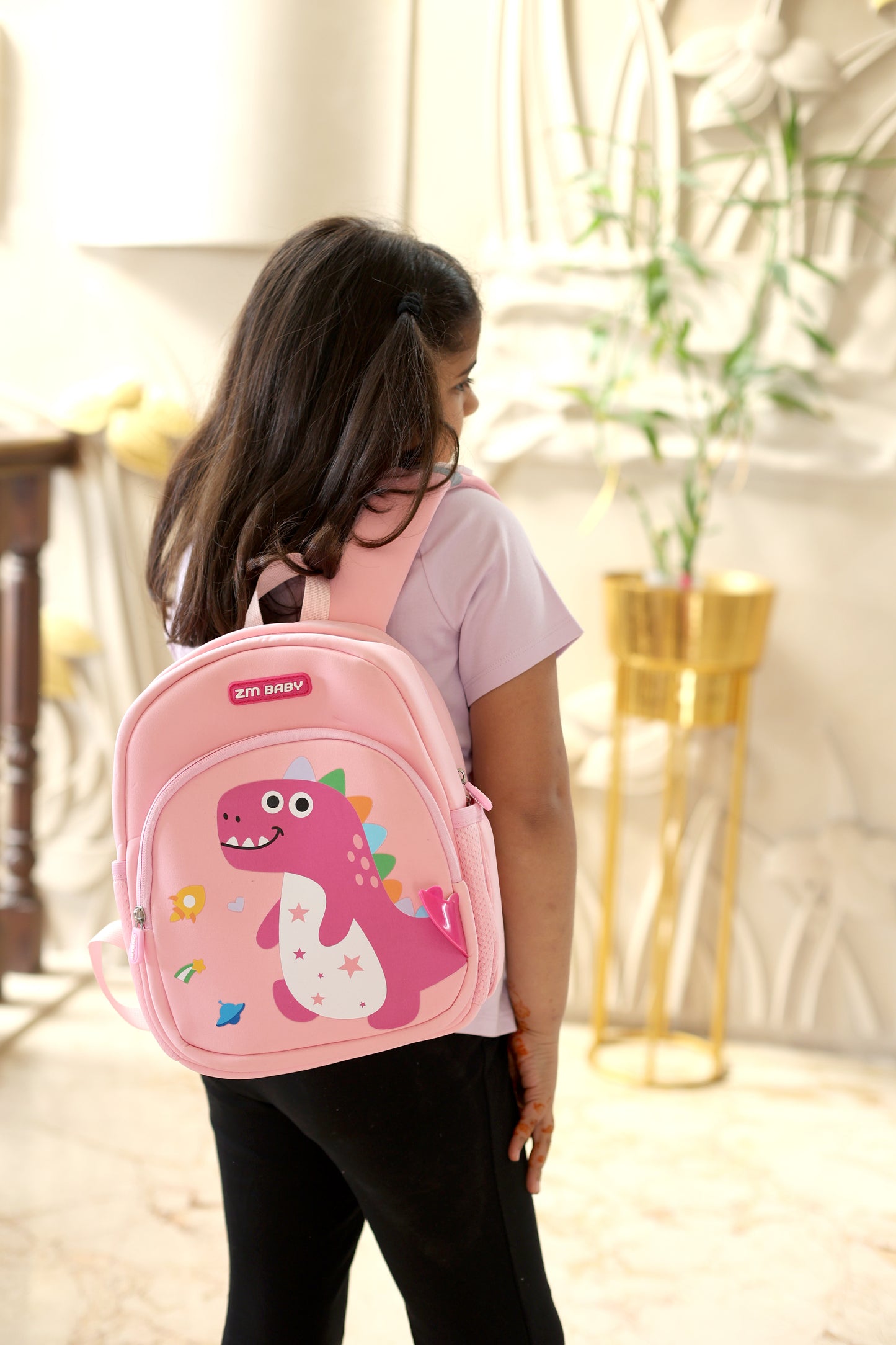 Cute Dinosaur Pre-School Backpack – Pink