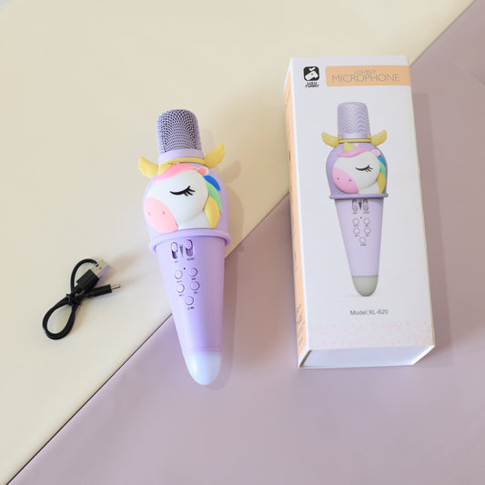 Unicorn Karaoke Microphone – Rechargeable Singing Mic for Kids