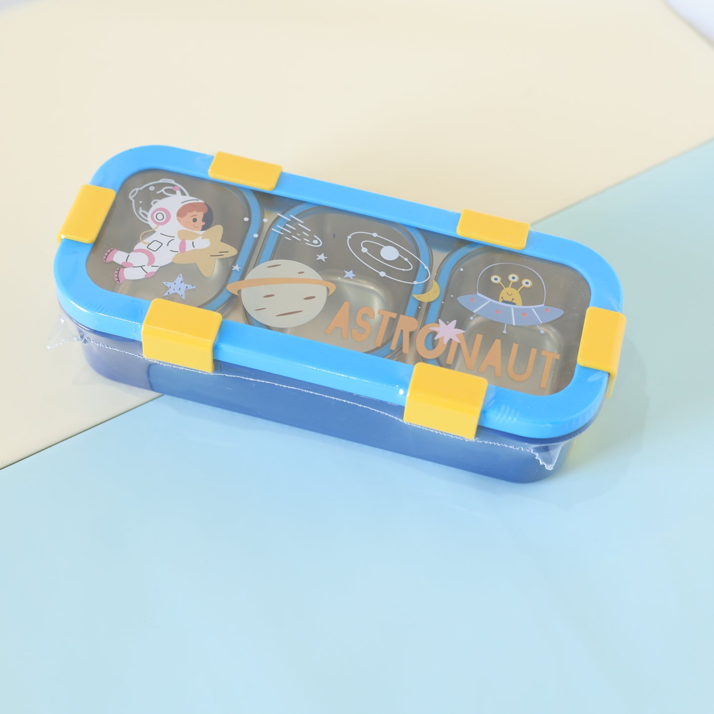 Cartoon Printed Lunch Box (3 Compartment)