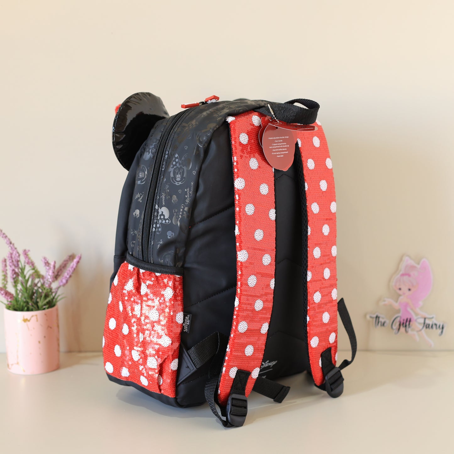Smiggle Minnie Mouse Sequin School Backpack for Kids