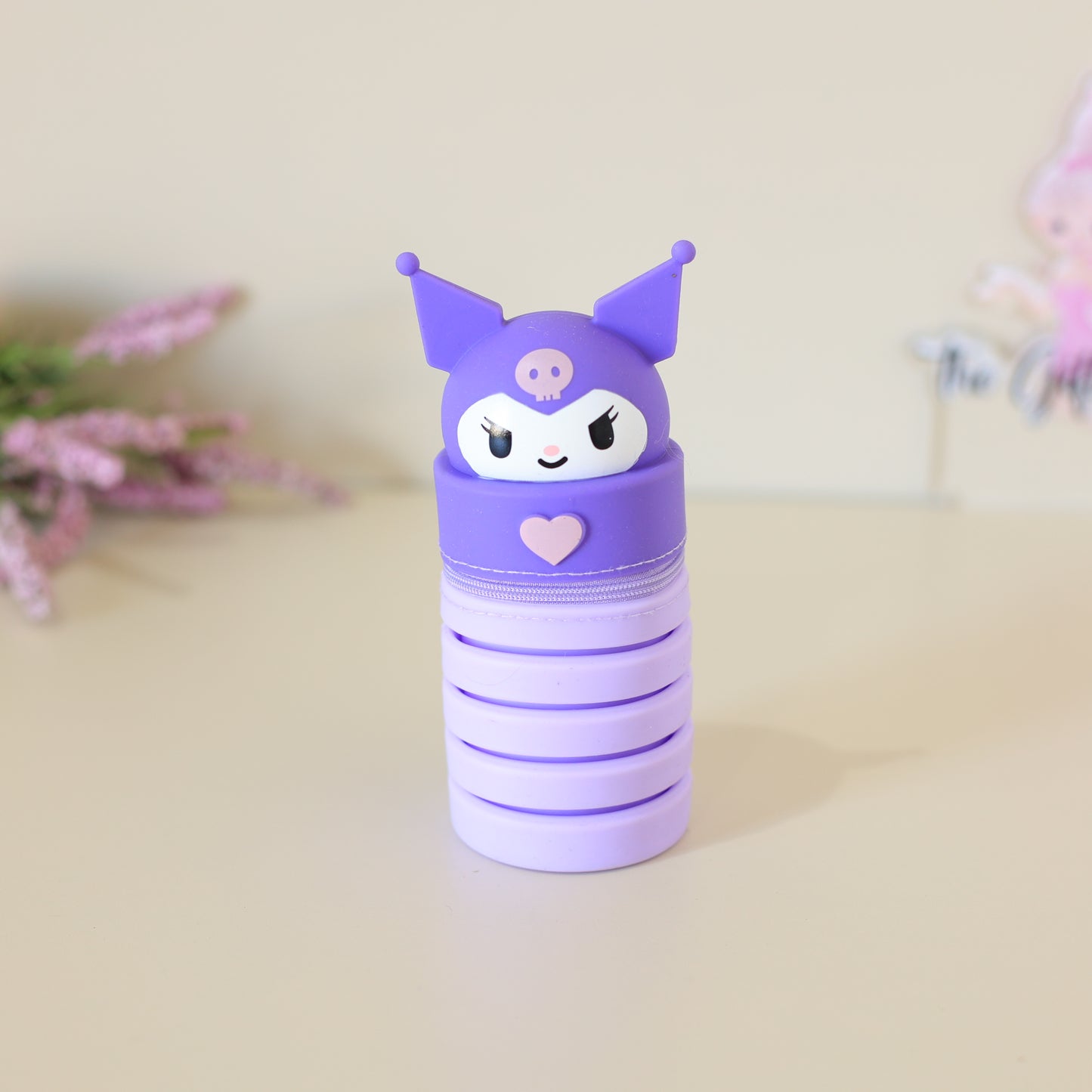 Kuromi Collapsible Silicone Pencil Pouch