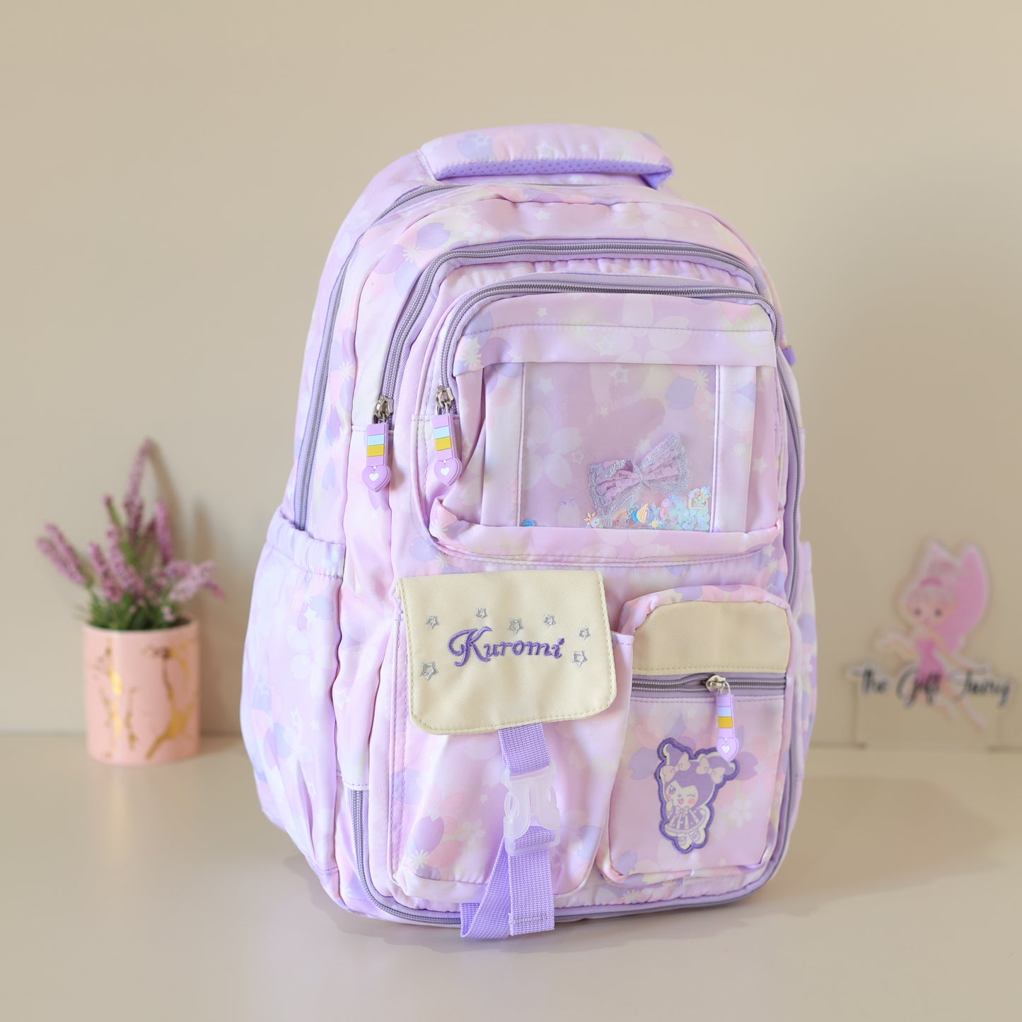 Premium Kuromi Multi-Compartment School Backpack