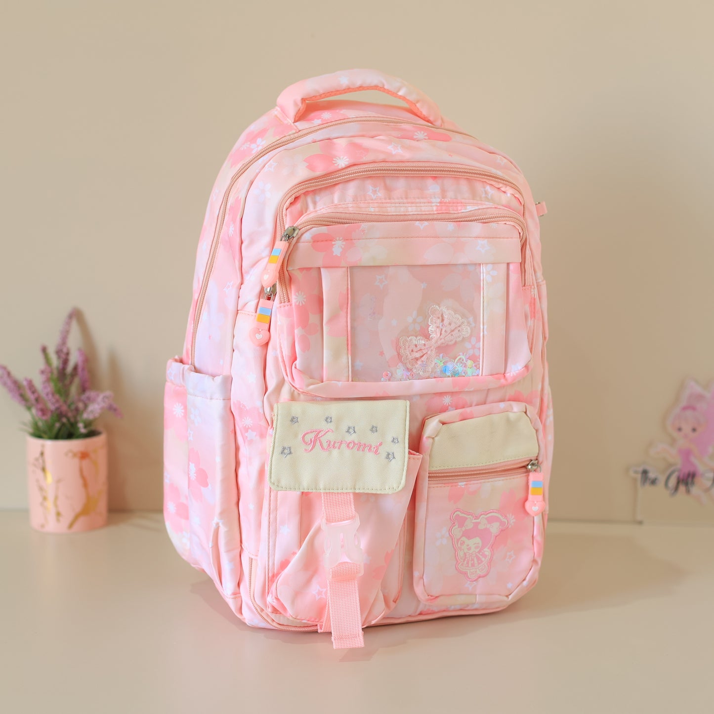 Premium Kuromi Multi-Compartment School Backpack