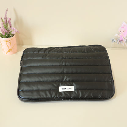 Quilted Laptop Sleeve – Pastel Protective Zipper Case