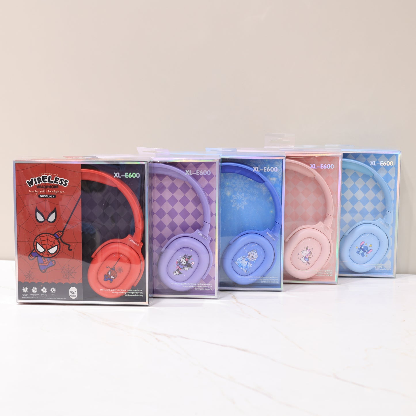Cute Wireless Bluetooth Kids Headphones XL-E600