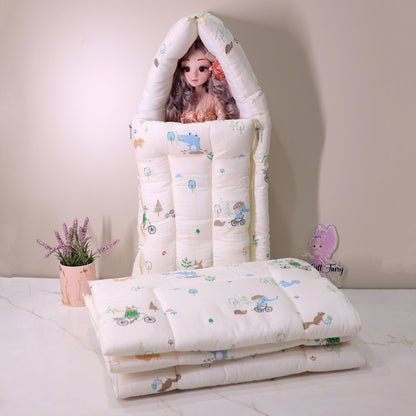 Pure Muslin Baby Carrier Nest + Infant Mattress Set Combo – 3 Replacement Mattresses with Waterproof Sheet