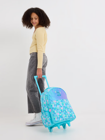 Smiggle Stitch Printed 18 inch Trolley Cum Shoulder School Bag Premium Quality
