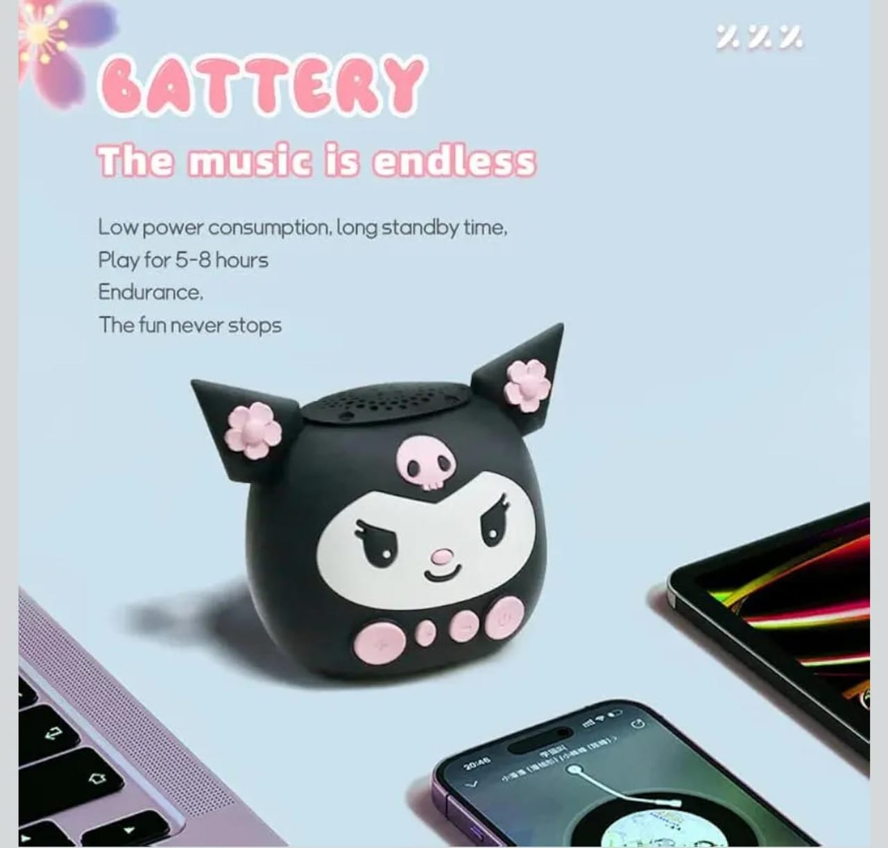 Kuromi Mini Bluetooth Speaker