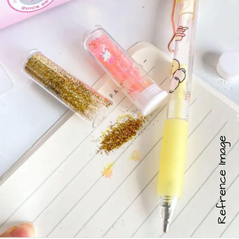 Precision Glue Pen with Glitter & Sequin Vials – DIY Craft Set
