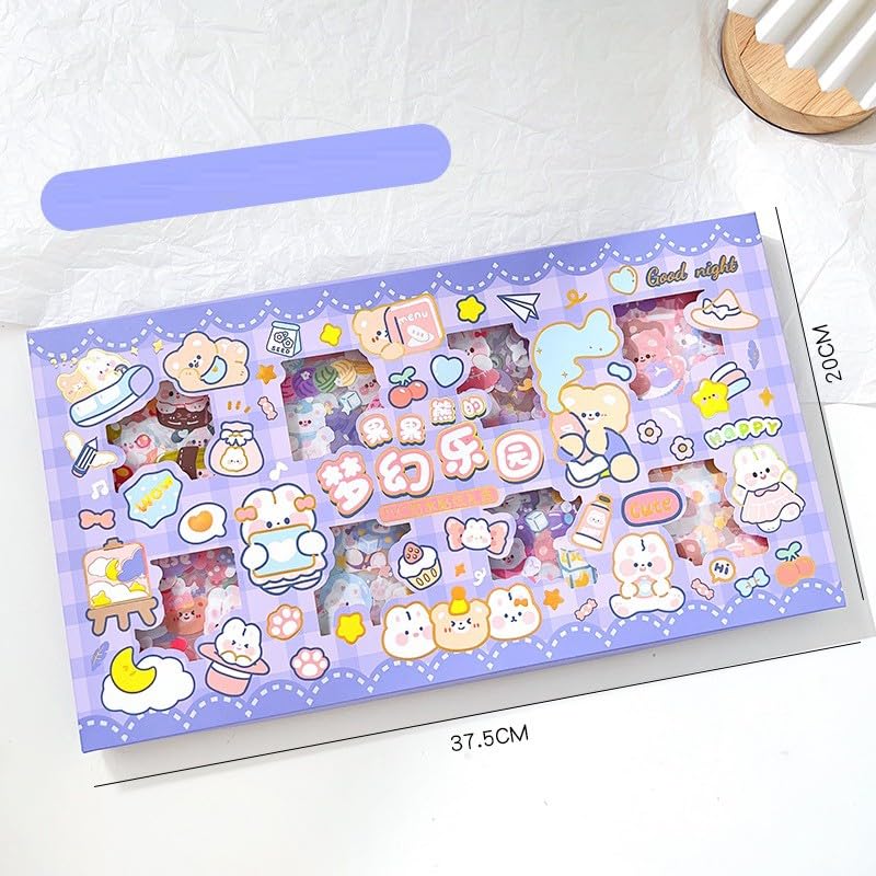 Cute Washi Sticker Box – 200 Sheets