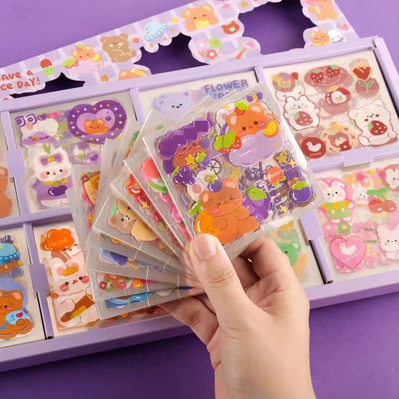 Cute Washi Sticker Box – 200 Sheets
