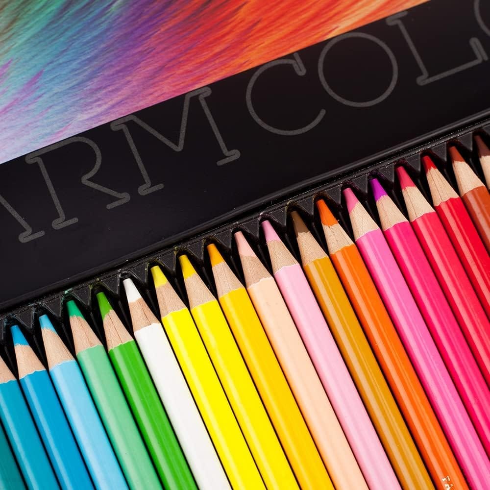 36 Shades Colored Pencil Set – Metal Tin Box