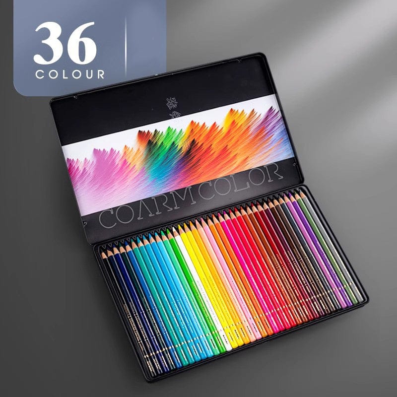 36 Shades Colored Pencil Set – Metal Tin Box