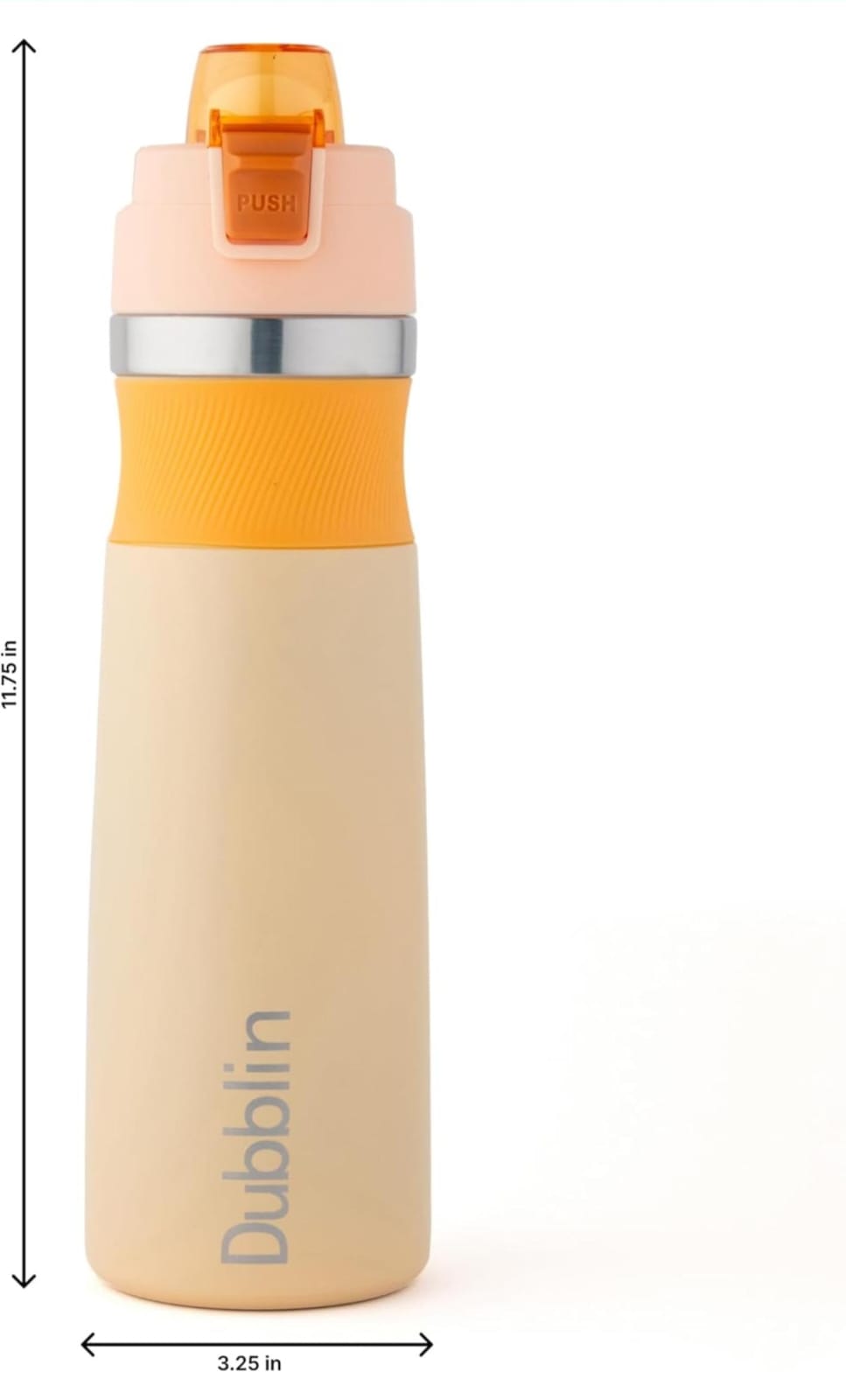 Dubblin BELL Double Wall Insulated Stainless Steel Bottle [900ml,600ml]| Rose Blush