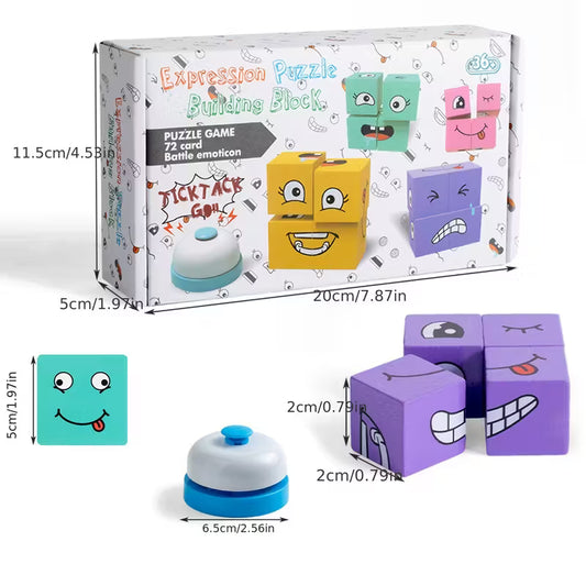 Emoji Cube Face Change Game for Kids with Bell | Age 3+