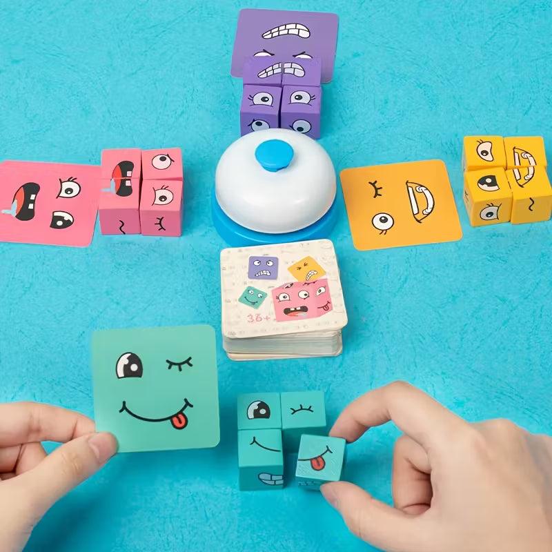Emoji Cube Face Change Game for Kids with Bell | Age 3+