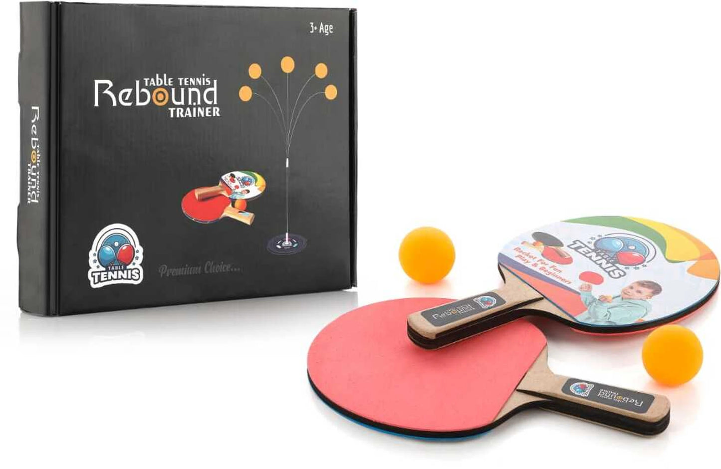Rebound Table Tennis Trainer Set – Ping Pong Practice Kit (3+ Years)