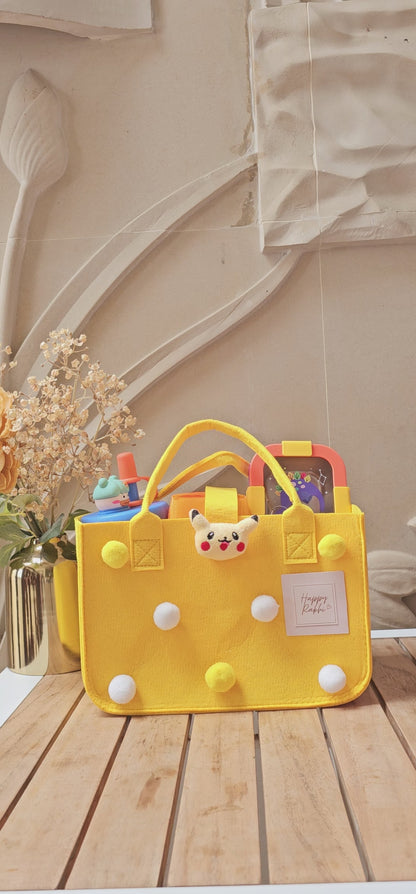 Rakhi Hamper |                   Premium Yellow Kids Hamper | Customisable Gift Set | The Gift Fairy