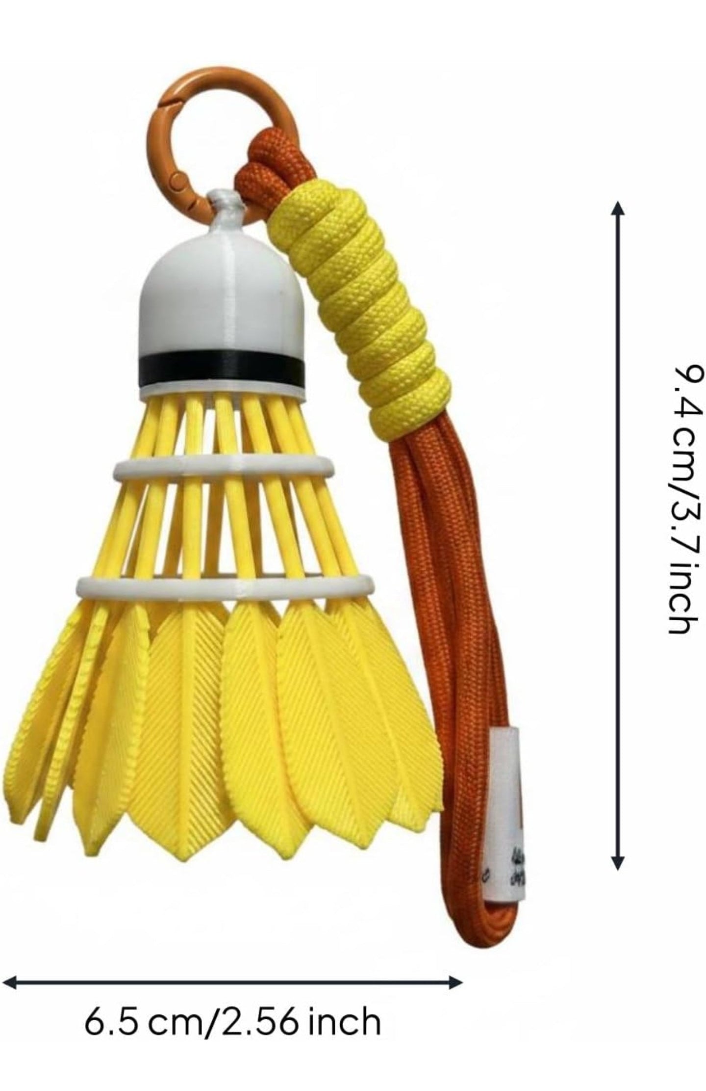Badminton Shuttlecock PVC Keychain | Sports Bag Charm | Cute Bag Accessory