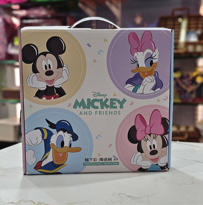 Disney Mickey & Minnie Ceramic Bowl Set – Premium Underglaze Finish