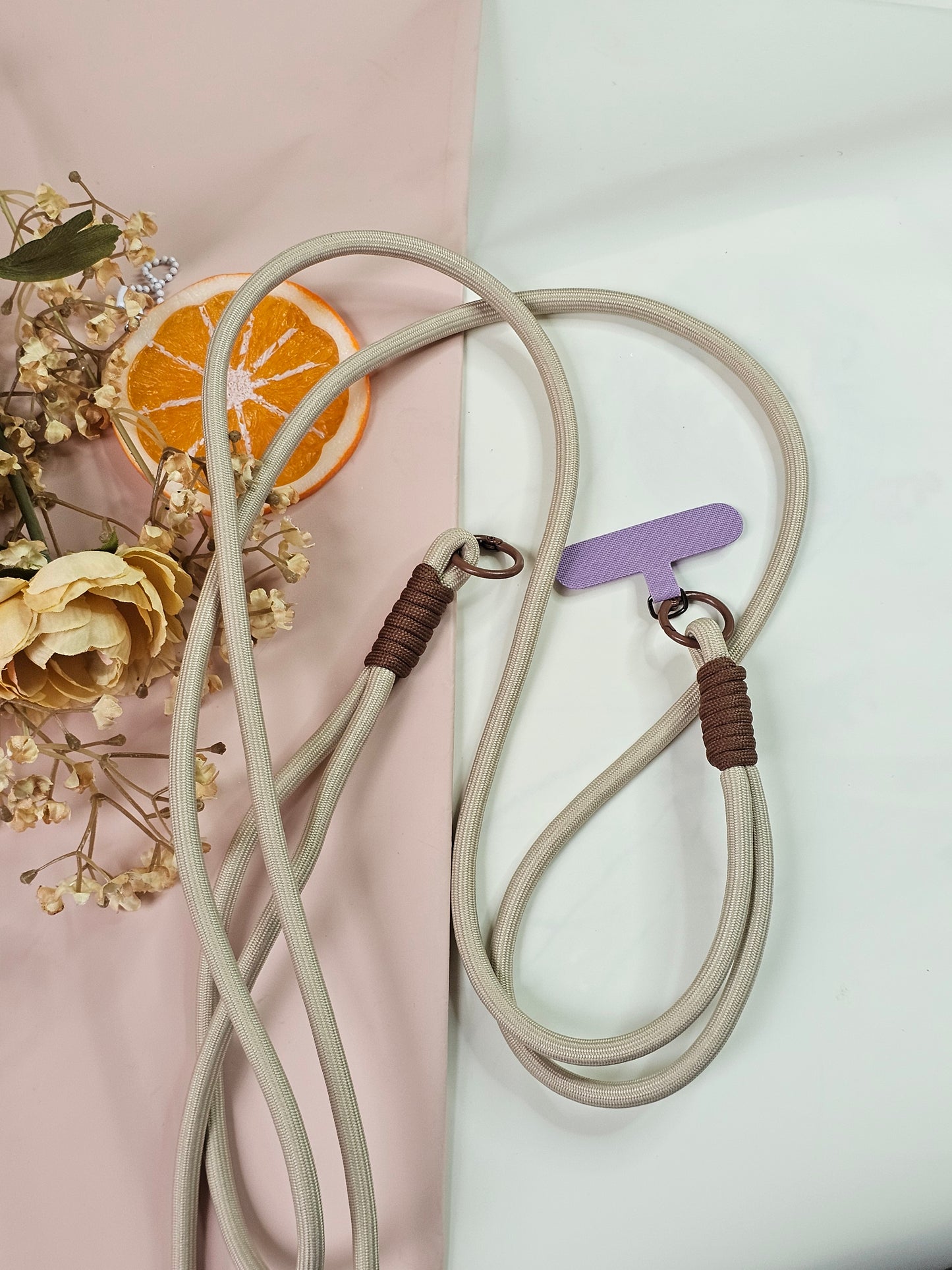 Elastic Braided Crossbody Phone Lanyard | Adjustable Mobile Strap