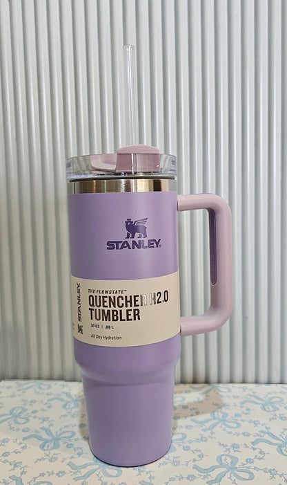 Stanley Quencher H2.0 FlowState™ Tumbler – Purple | 30oz (0.88L) | Side Handle & Straw 099G