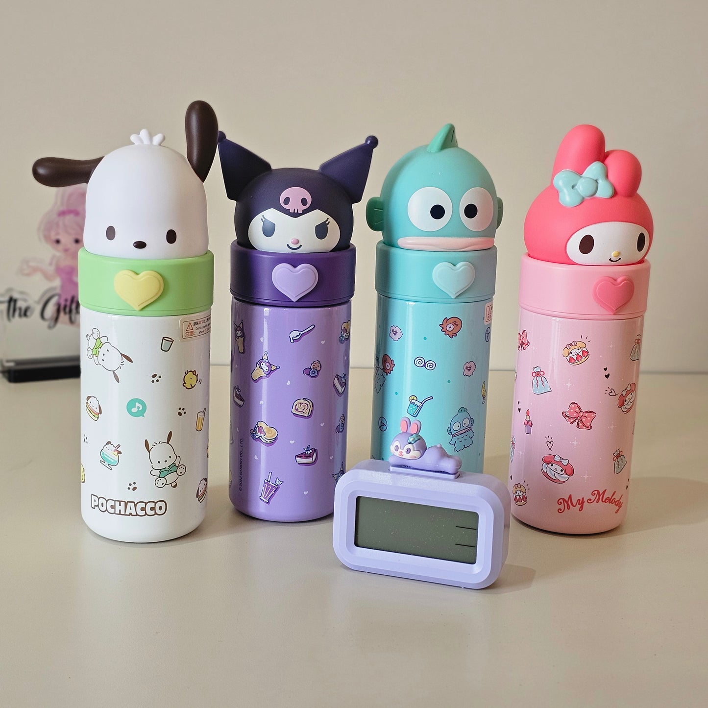 Sanrio Insulated Thermos Bottle with 3D Character Lid