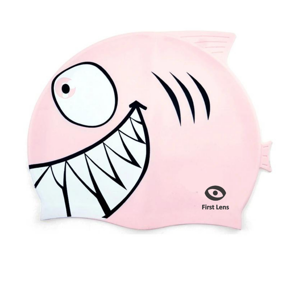Silicone Shark Swimming Cap. [4-12 Years]