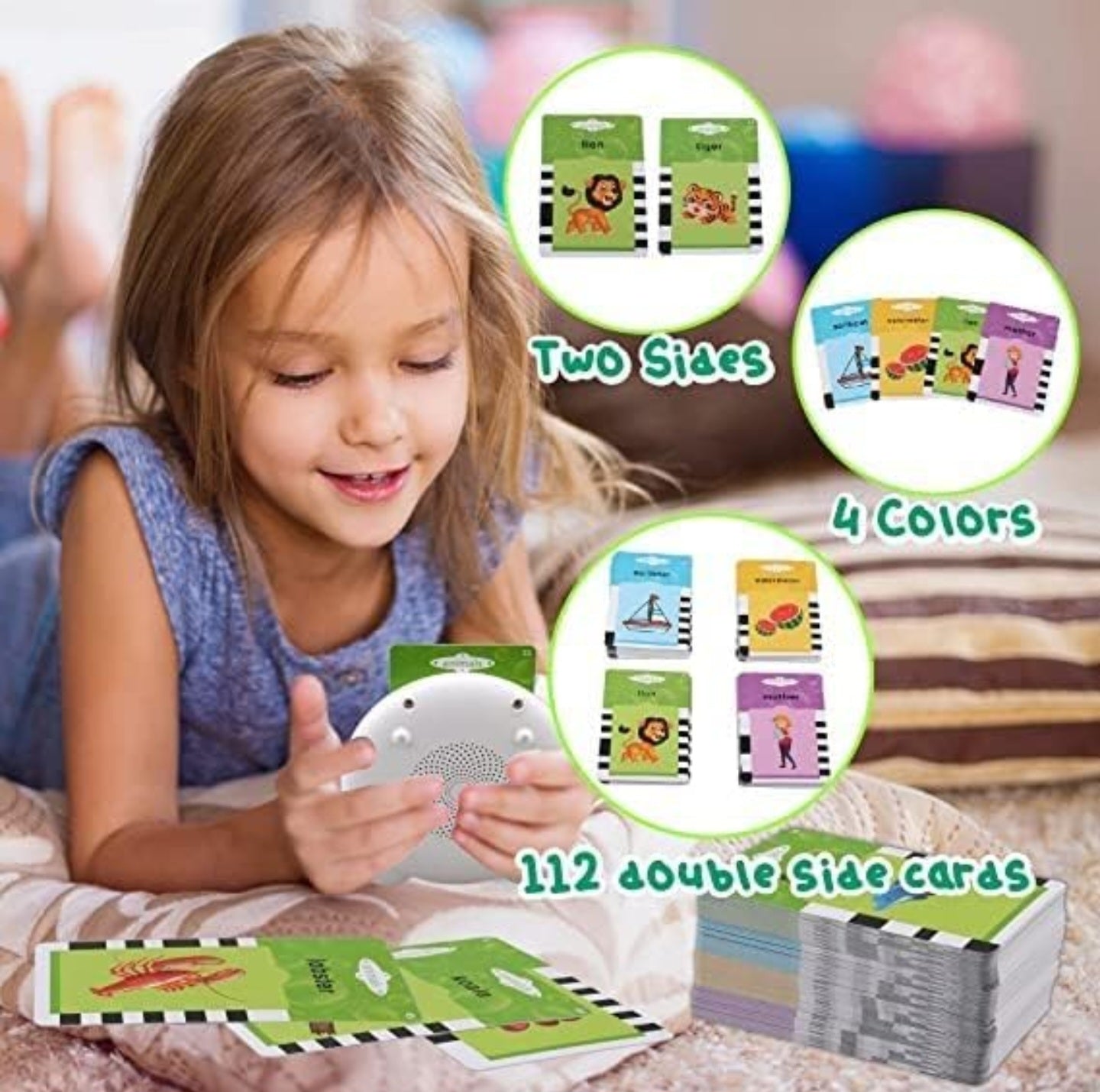 Kids Talking Flash Card Learning Toy with Audio.