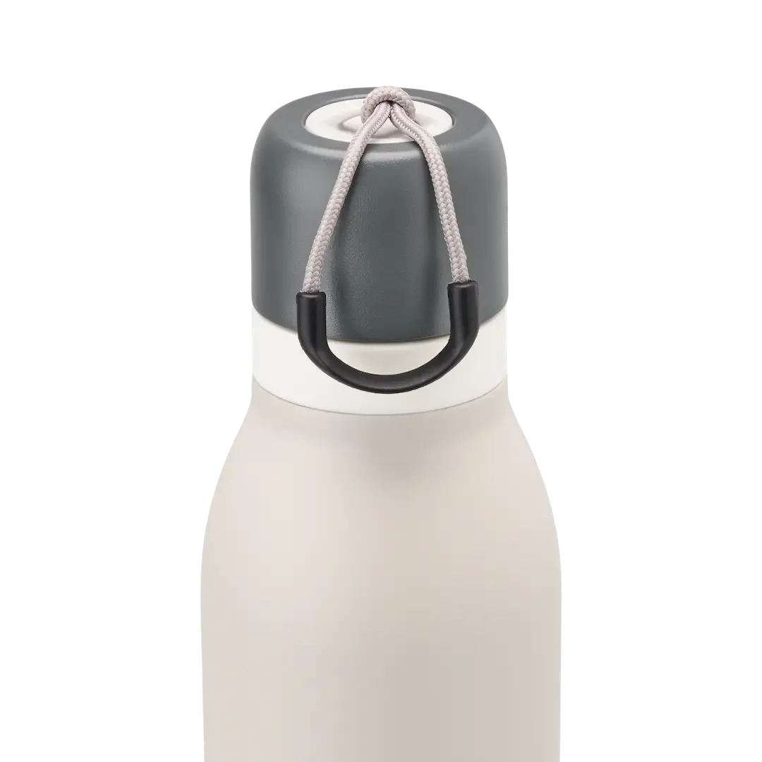 FreeSip Twist Insulated Stainless Steel Water Bottle with Built-in Straw & Carry Hook | Leak-Proof