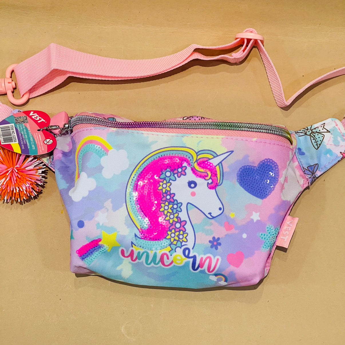 Vest Kids Cartoon Waist/Crossbody Bag.