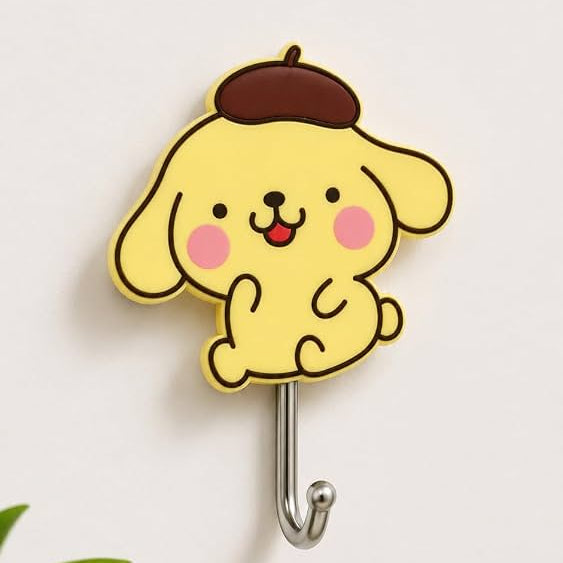 Cute Cartoon Wall Hook – Decorative Character Wall Hanger