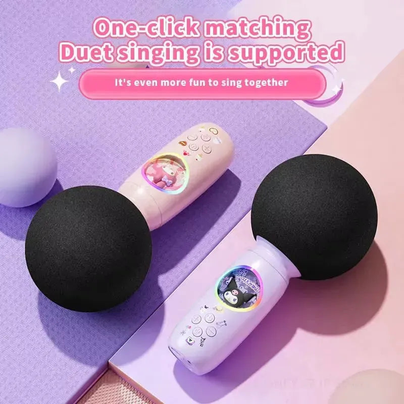 Sanrio HD Wireless Karaoke Microphone with Bluetooth Speaker